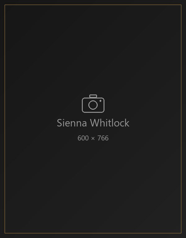 Sienna Whitlock, portfolio portrait