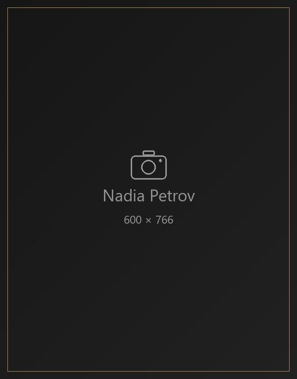 Nadia Petrov, portfolio portrait